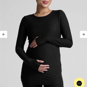 Beyond Yoga Beyond the Bump Featherweight Count On Me Maternity Crew Pullover